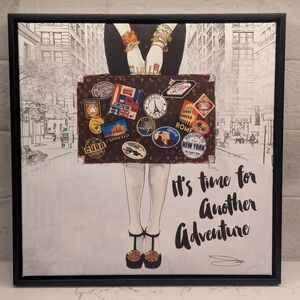 Framed Print On Canvas - EUC 14x14 Inches